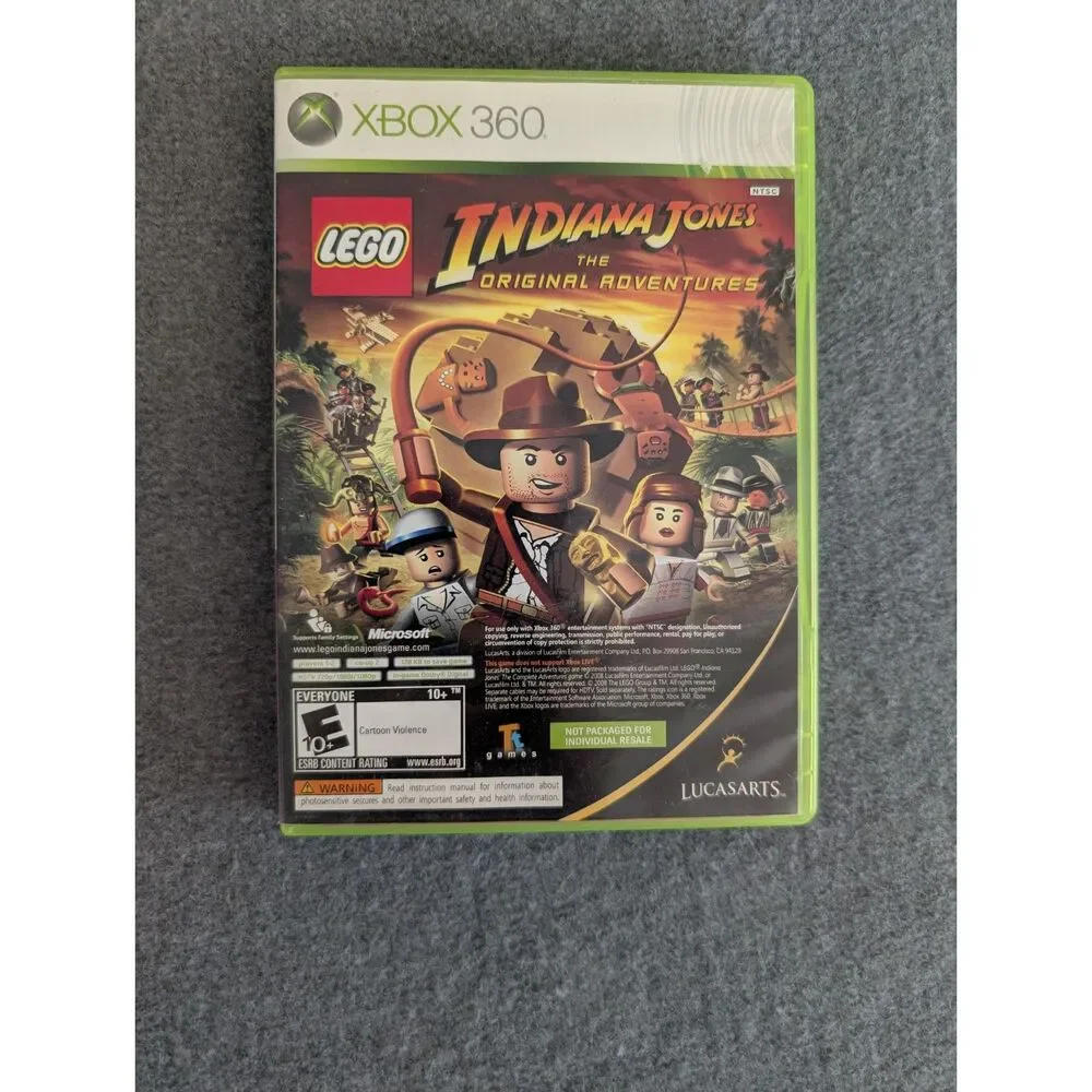 Xbox 360 Kung Fu Panda LEGO Indiana Jones Combo Pack Bundle Tested Working
